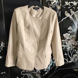 🍦Bomer jacket with faux leather. NWT